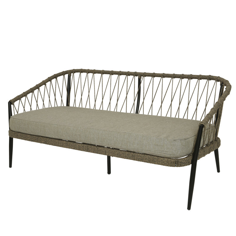 Ensemble de conversation avec coussins Arquette, Marron, Marron