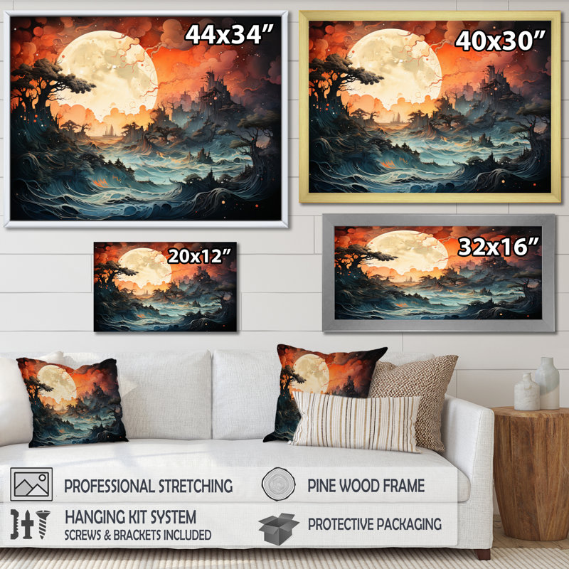 Celestial Exploration, reproduction d'art sur toile, Cadre photo blanc, H 34 po x l 44 po x P 1,5 po