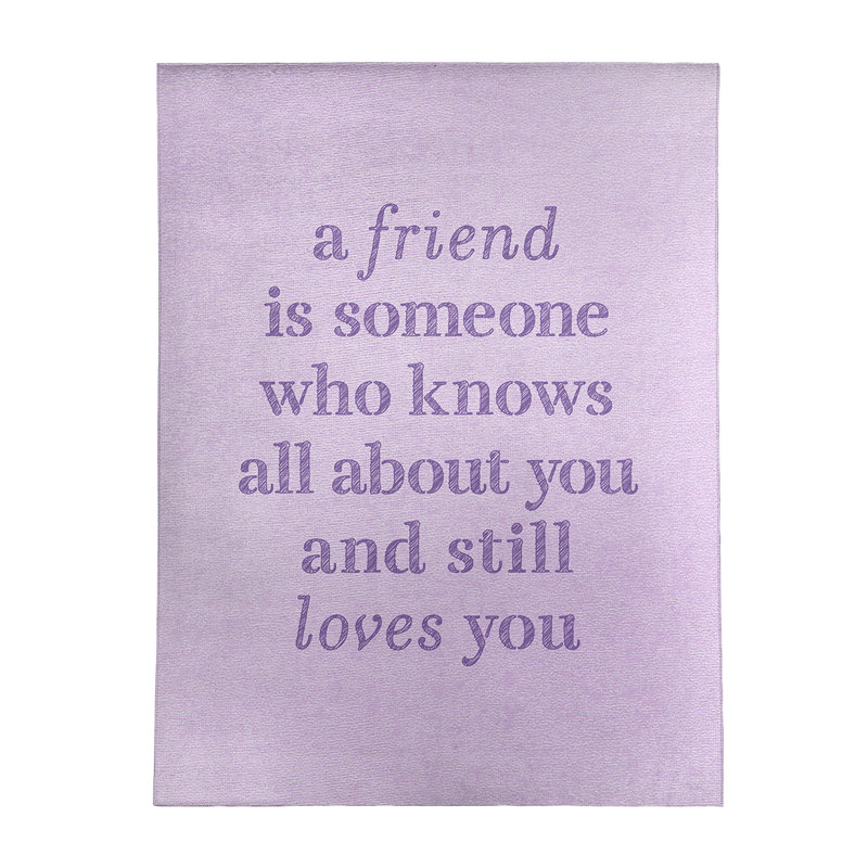 Quotes Chenille Indoor Rug, Rectangle 5' x 7'