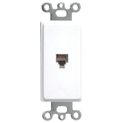 Plaque décorative pour téléphone Pass & Seymour Rj21, blanc