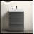 37/24 24.00'' Free Standing Single Bathroom Vanity with Ceramic Top-97891072-97891074