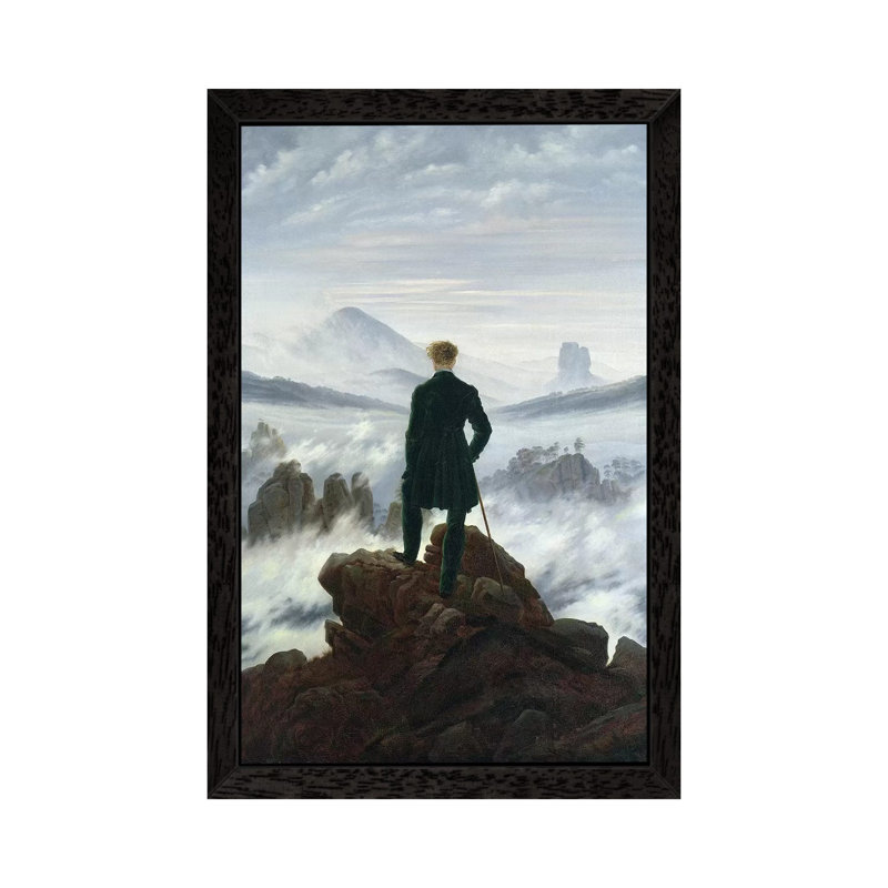 Baldweyn The Wanderer Above The Sea Of Fog, 1818 by Caspar David Friedrich - Painting on Canvas, 66.04 cm H x 45.72 cm W