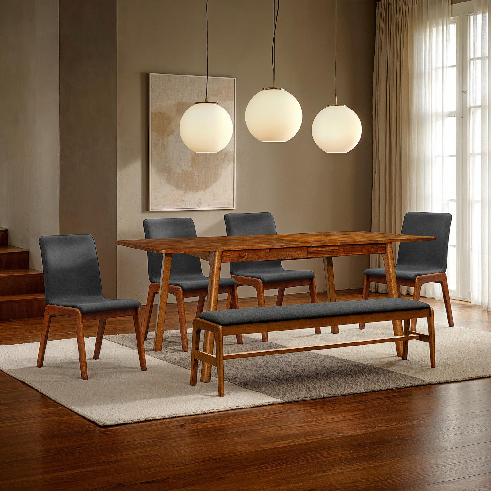 Nelda Dining Chair, Dark Gray