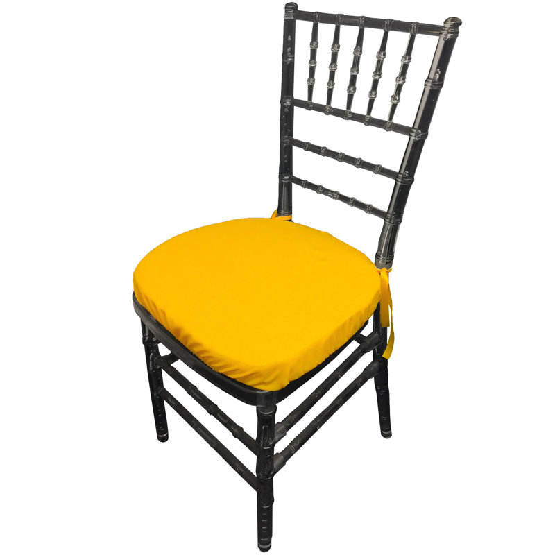 Outdoor 2'' Dining Chair Cushion Cover, Dark Yellow