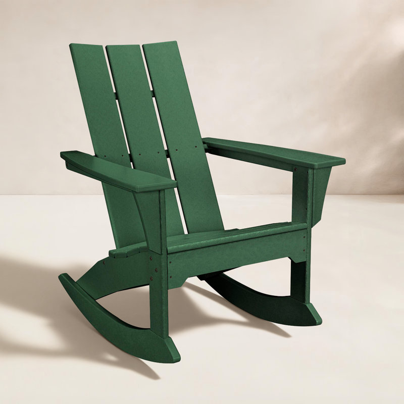 Chaise berçante Adirondack POLYWOOD, Vert