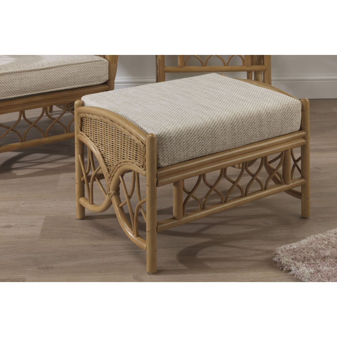 64cm Wide Solid Colour Footstool Ottoman