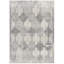 Tapis damassé gris 2 pi x 5 pi