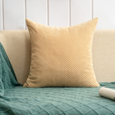  Set of 2 Throw Pillow Covers With Inserts– 18"x18" Decorative Throw Pillow Full Set