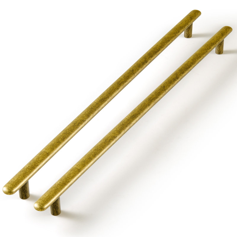 Bar Pull, Antique Brass, 12 1/2"