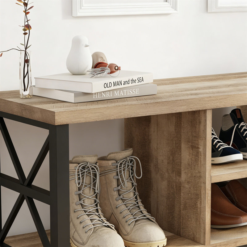 Premium Wooden Shoe Cabinet For Home, Oak