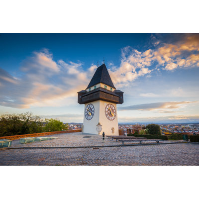 Graz Clock Tower - Wrapped Canvas Print