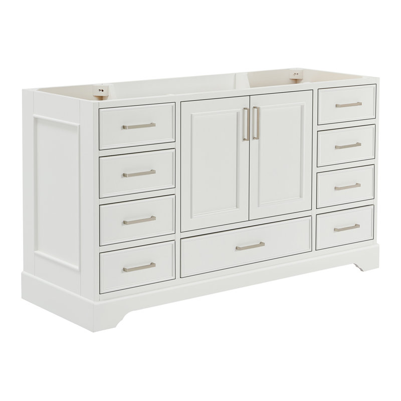 Base de meuble-lavabo simple 60,75 po Peightyn, Blanc