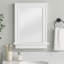 Miroir décoratif décoratif amovible avec tablette et cadre de style shaker pour salle de bain ou vestibule
