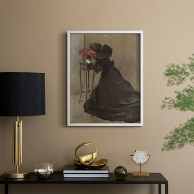 «Vintage Portrait Print», reproduction encadrée LXIX - bois massif