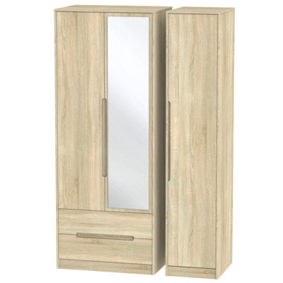 Vernon 3 Door Manufactured Wood Wardrobe