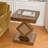 Crushed Diamond Mirrored End Table