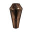Vase sculptural en métal sculpté pour salon-712236726