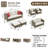 Duponta 9 - Person Patio Conversation Set with Cushions-792921558