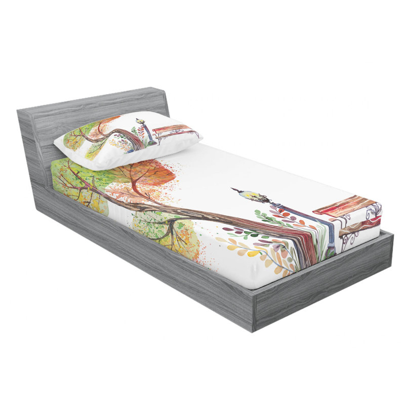Microfiber Sheet Set, Twin Sheet Set with Fitted Sheet