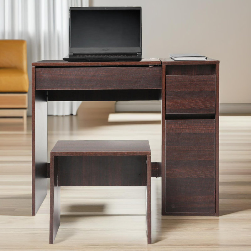 Odoms Dressing Table with Mirror, Walnut