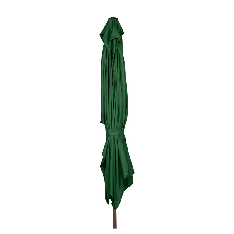  Parasol de marché avec manivelle, Vert foncé