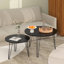 Ensemble de 2 tables basses gigognes rondes 27,56 po