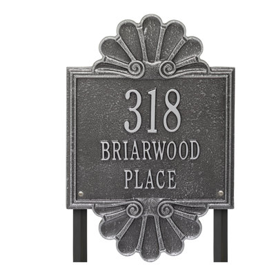 Signature Series 3-Line Lawn Address Sign