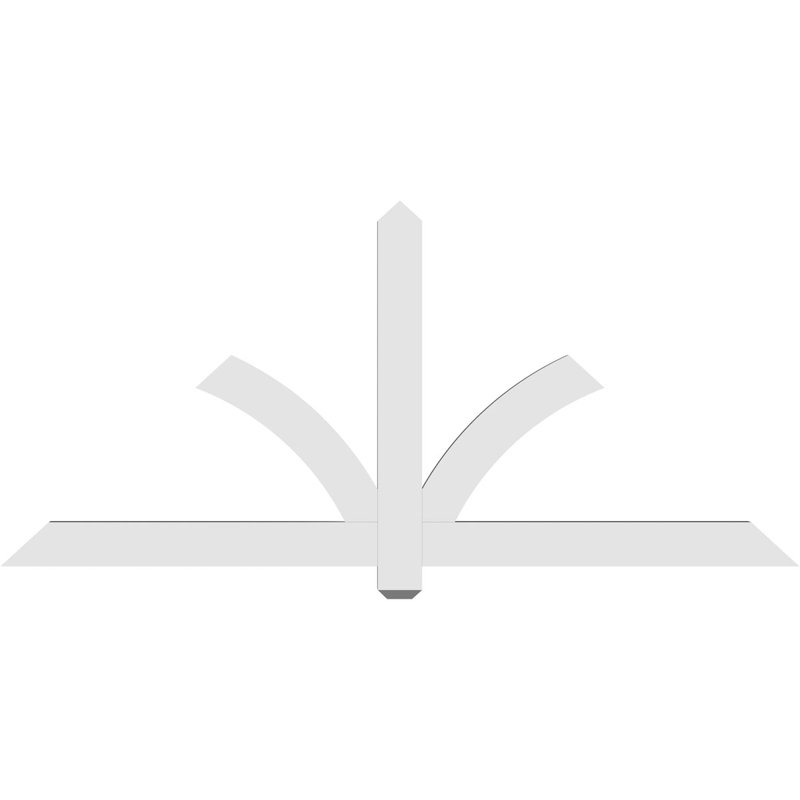 Support pour pignon en PVC Redmond, H 33 po x l 72 po (pas 11/12), P 2 po x F 4 po