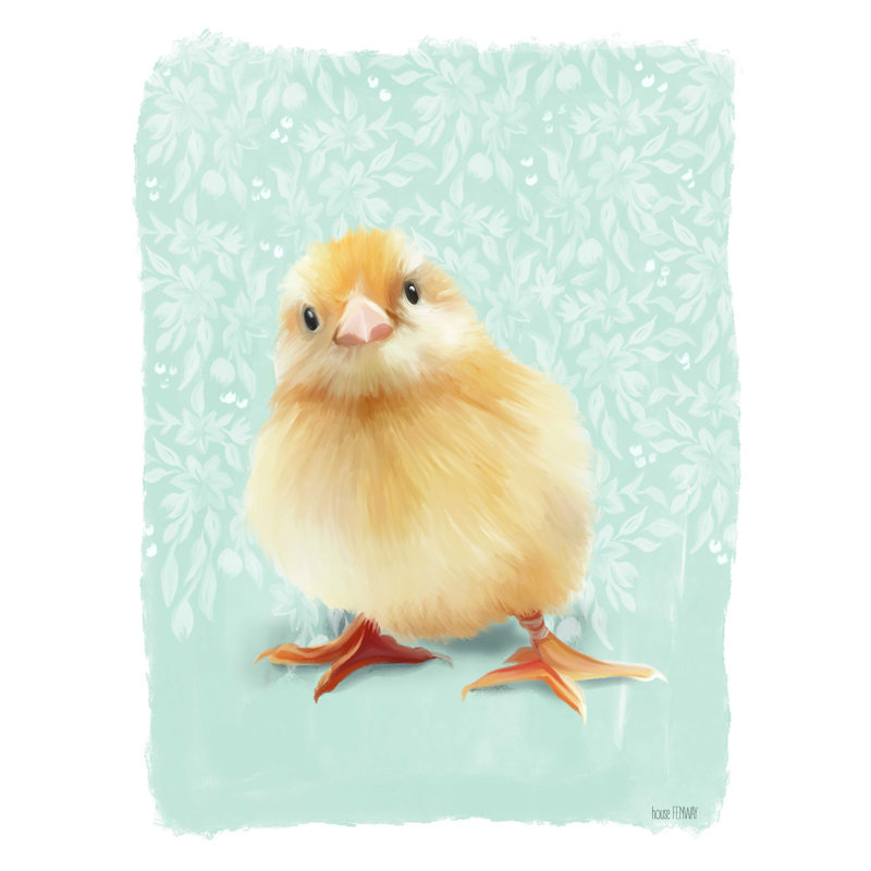 «Spring Chick II», reproduction sur toile tendue, H 16 po x l 12 po