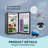 Simzlife 3.2 cu. ft. Freestanding Small Fridge with Freezer for Dorm, College, Office-99303946
