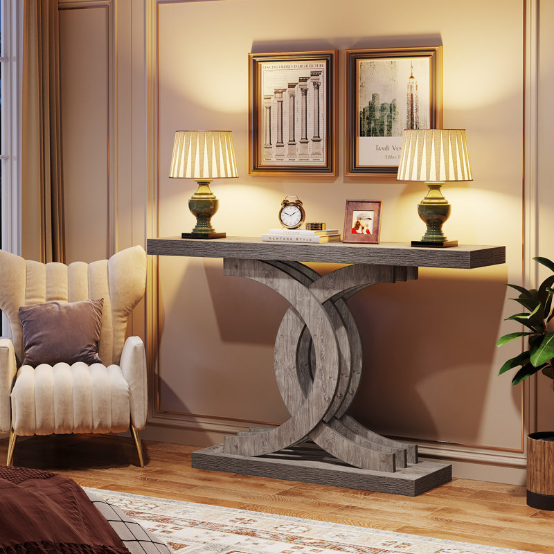 39.37'' Console Table, Grey