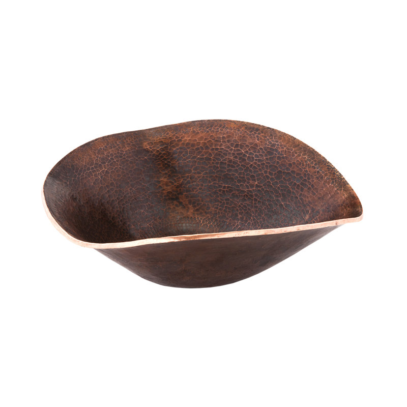 17" Hand Forged Oil Rubbed Bronze Copper Vessel Sink