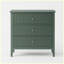 Grande table de bout moderne avec rangement à 32 tiroirs cannelés vert 32 po-129160737