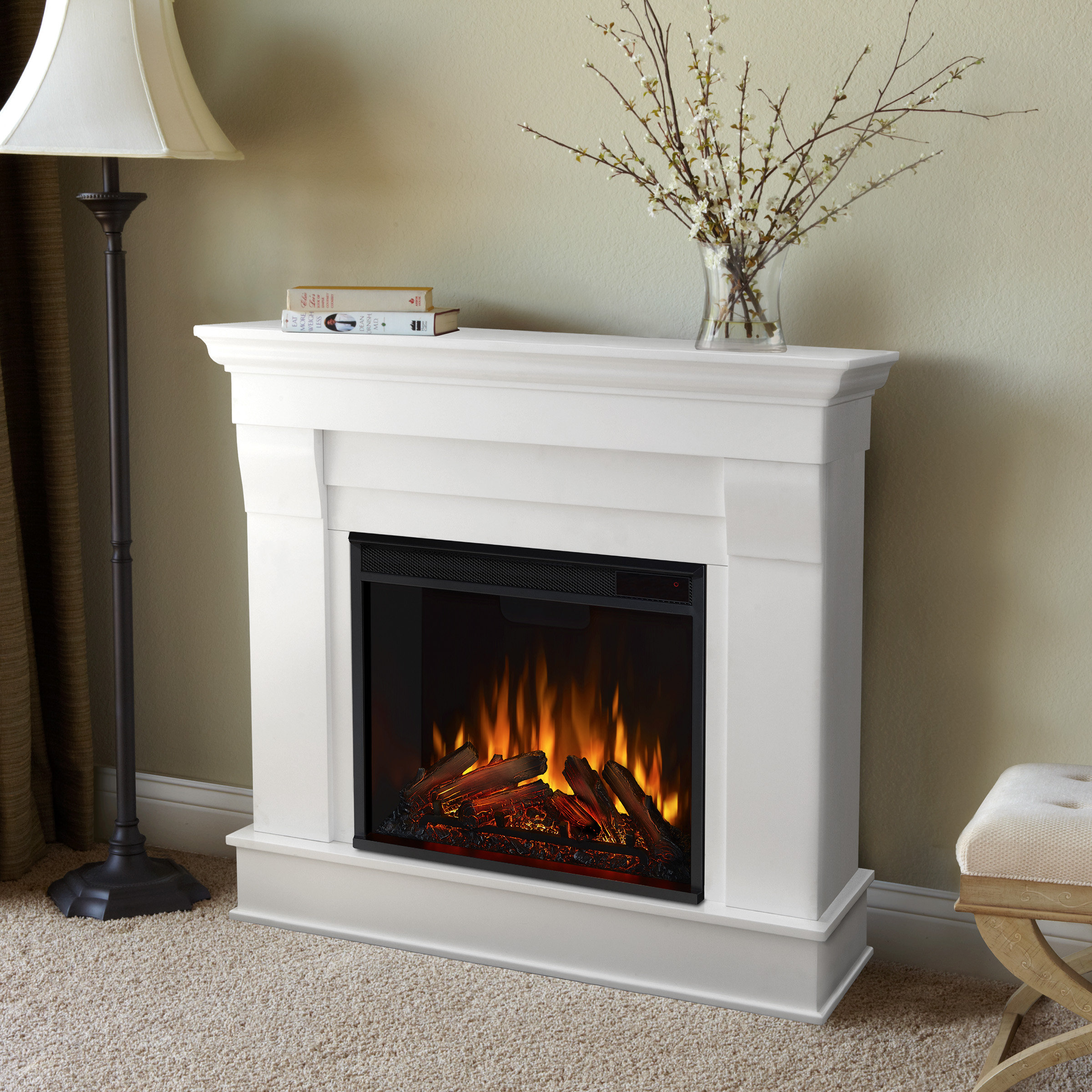 Real Flame Chateau 40.94'' W Electric Fireplace u0026 Reviews - Wayfair Canada