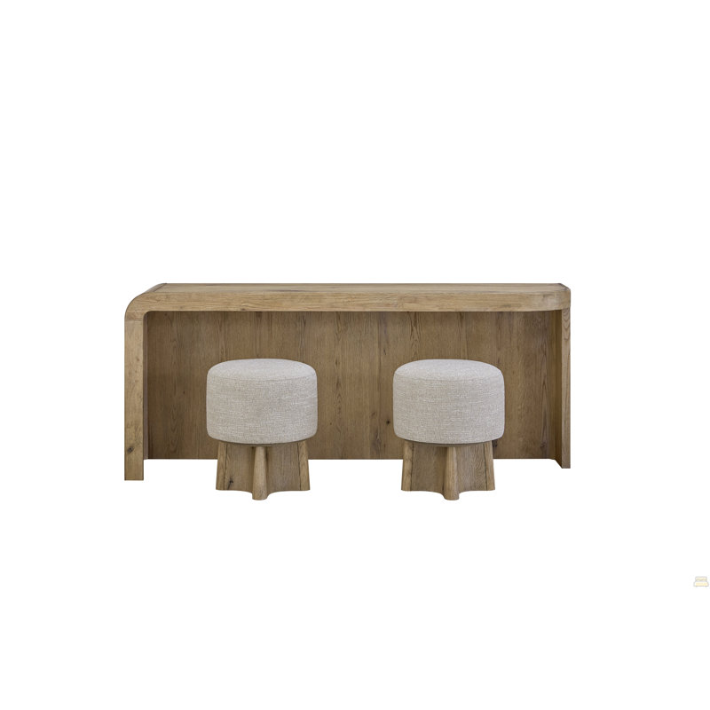 Banc de divertissement avec tabourets English Knotty Oak