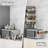 4 Pack Magnetic Spice Rack Organizer