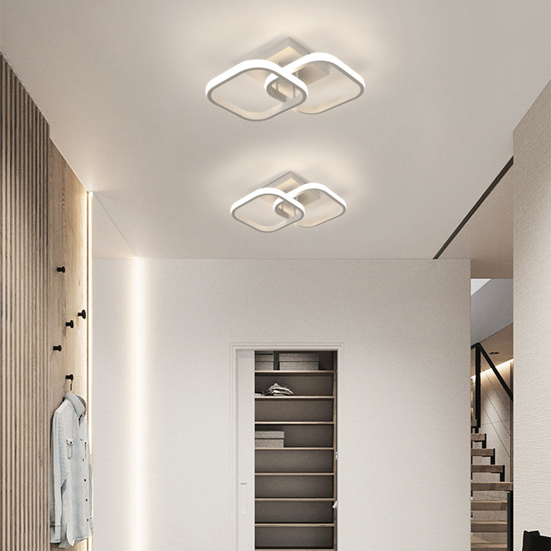Nikolaos Dimmable 2-Light 23.5 Cm LED Semi Flush Mount