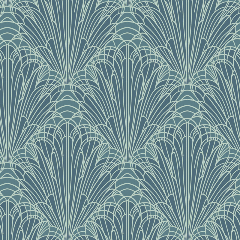 Splash - papier peint bleu