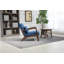 Chaise d'appoint Mid-Century moderne avec structure en bois, chaises de salon rembourrées avec coussin de taille, fauteuil de lecture pour véranda de chambre à coucher-1750340324-1750340345