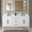 Meuble-lavabo double 72 po avec plateau en marbre-94811305-94811318