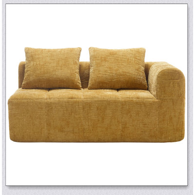 Canapé confortable en chenille pour la détente et le style dans n'importe quelle pièce, parfait pour une détente confortable et un décor moderne.