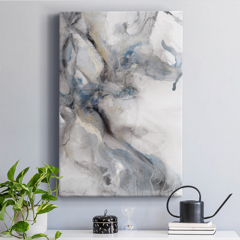 Marble Trance - peinture sur toile tendue, L 32 po x H 48 po