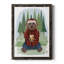 «Cvetana Lumberjack Bear Latte», reproduction d'un seul cadre photo sur toile-88442262-88442259