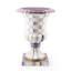 Violet Check Pedestal Urn