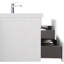 Meuble-lavabo flottant 42 po avec lavabo, meuble de rangement mural avec lavabo à surface solide et tiroirs à fermeture en douceur entièrement assemblés-126271579
