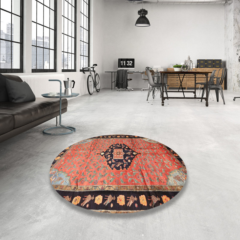 Southwestern Indoor Rug, Round 3'