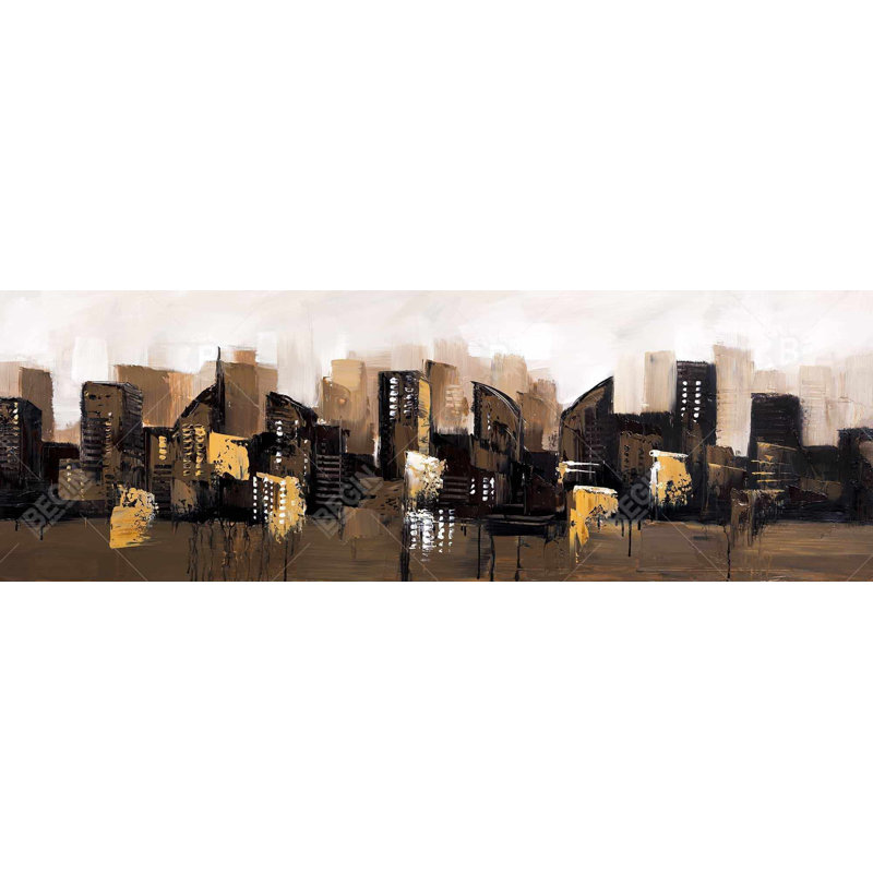 " Brown Abstract Cityscape "