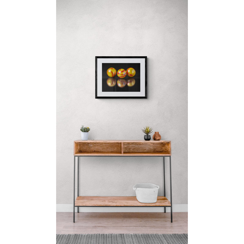 Marbles Print by Philippe Monthoux, 16" H x 20" W, Black Framed Paper