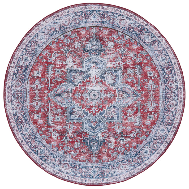 Tucson Performance Machine Washable Oriental Rug, Round 6'