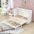 Carlysia Wooden Murphy Bed with Storage Drawers and Built-In Charging Station-543364065-543364070